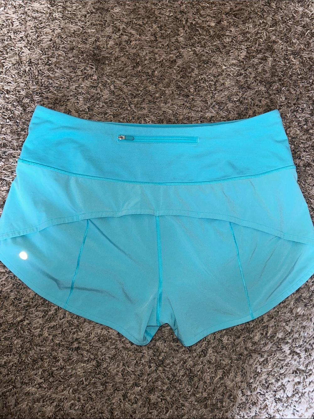 lululemon athletica Speed Up Mid-Rise Lined Shorts - Turquoise - Women’s 12 - Picture 4 of 5
